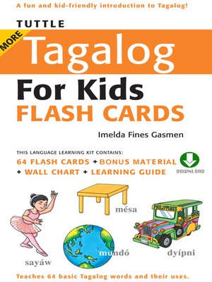 cover image of Tuttle More Tagalog for Kids Flash Cards